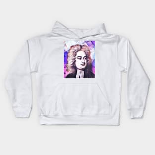 Jonathan Swift Pink Portrait | Jonathan Swift Artwork 8 Kids Hoodie